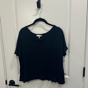 Deep Blue 100% Linen Women's Tee